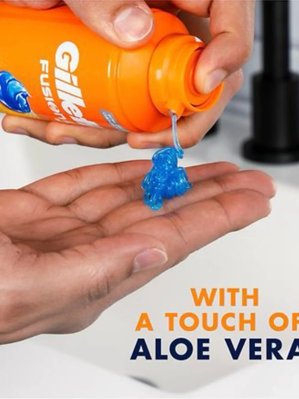 Gillette Fusion5 Ultra Sensitive Shave Gel - Orange